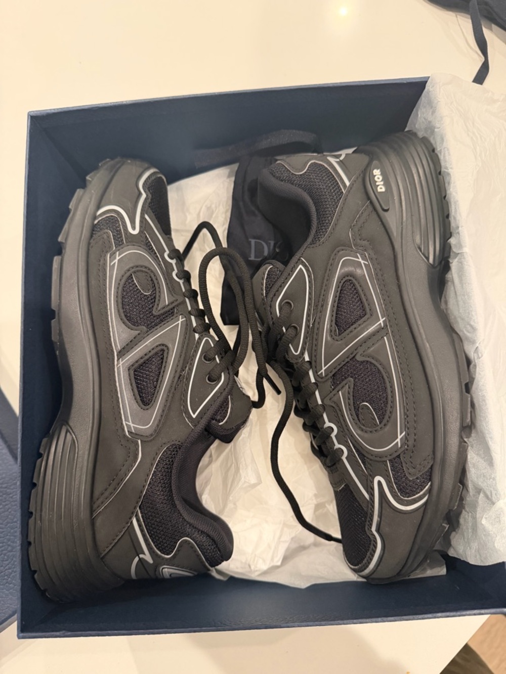 Dior Men’s Black B30 Sneakers Size 41 (8M/10.5W)